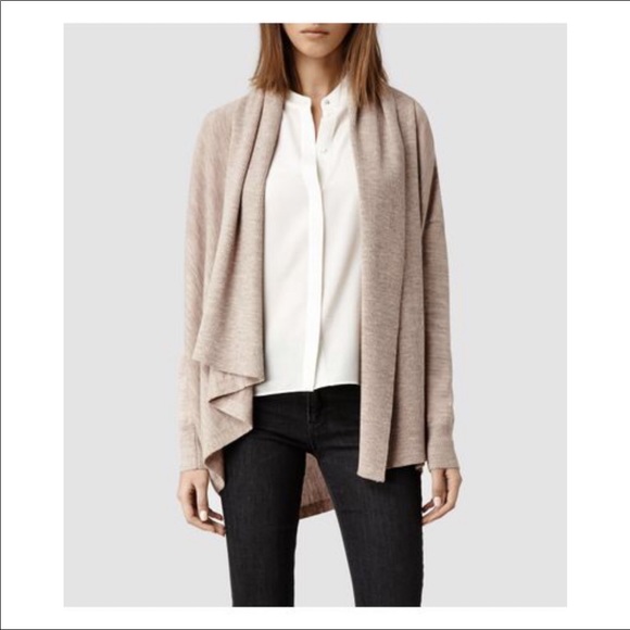 all saints merino wool cardigan